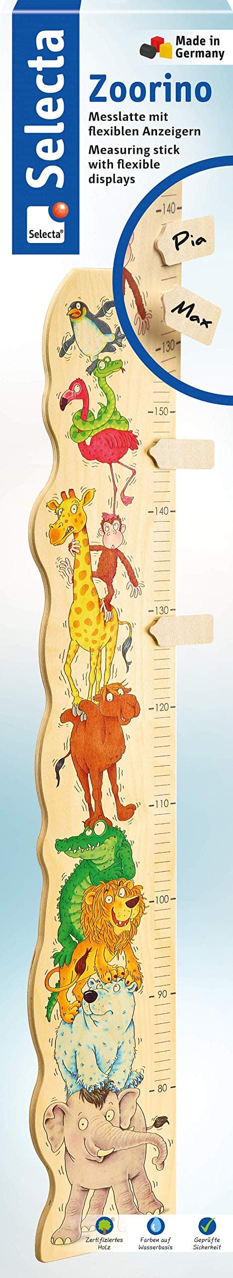 Selecta 60000 Room Decoration Zoorino Height Chart, Multicoloured