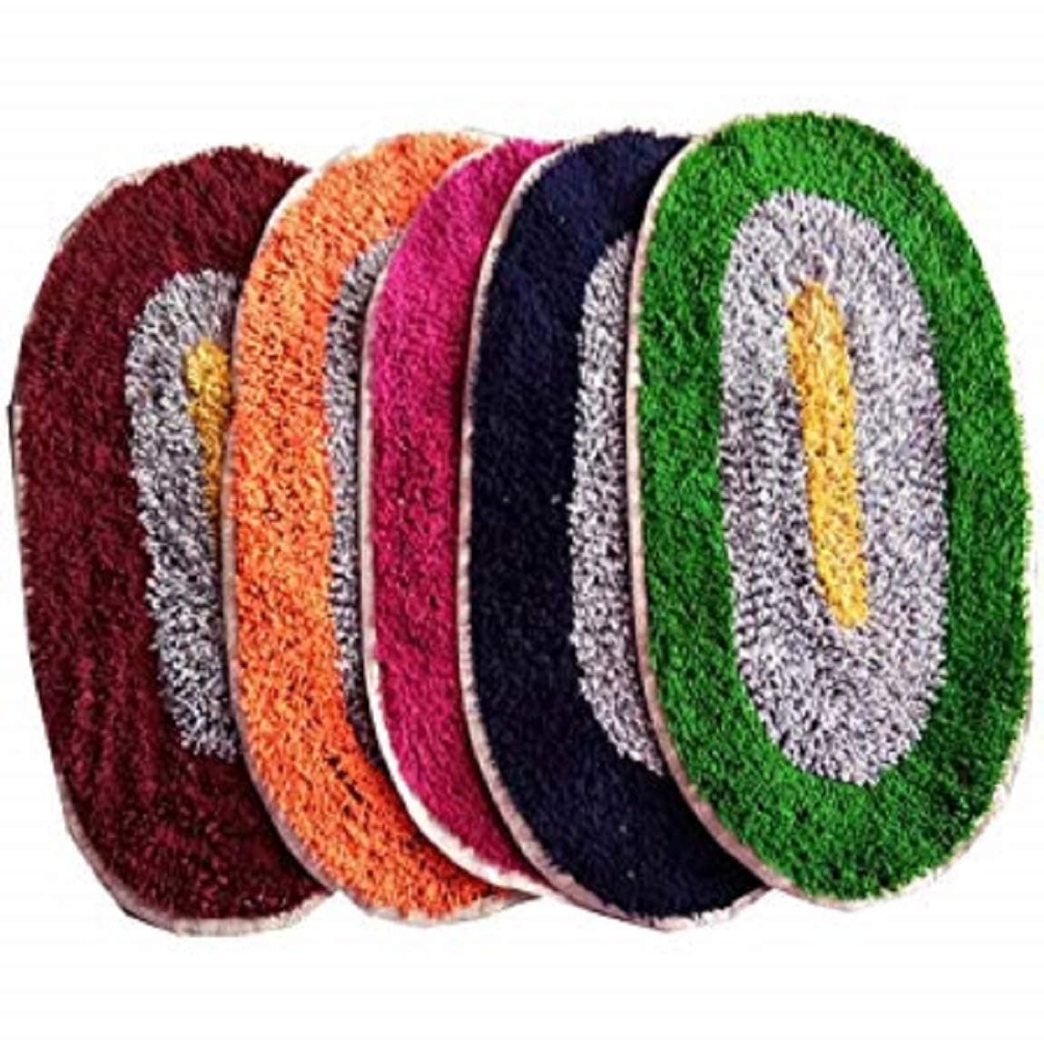 Supreme Home Collective Modern Bath Mat (Multicolour, Cotton, Medium)
