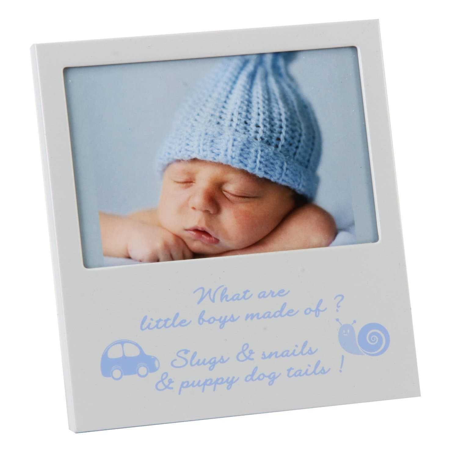 Baby Boy Photo Frame Gift Blue 5" x 3.5" - Baby Shower, Christening