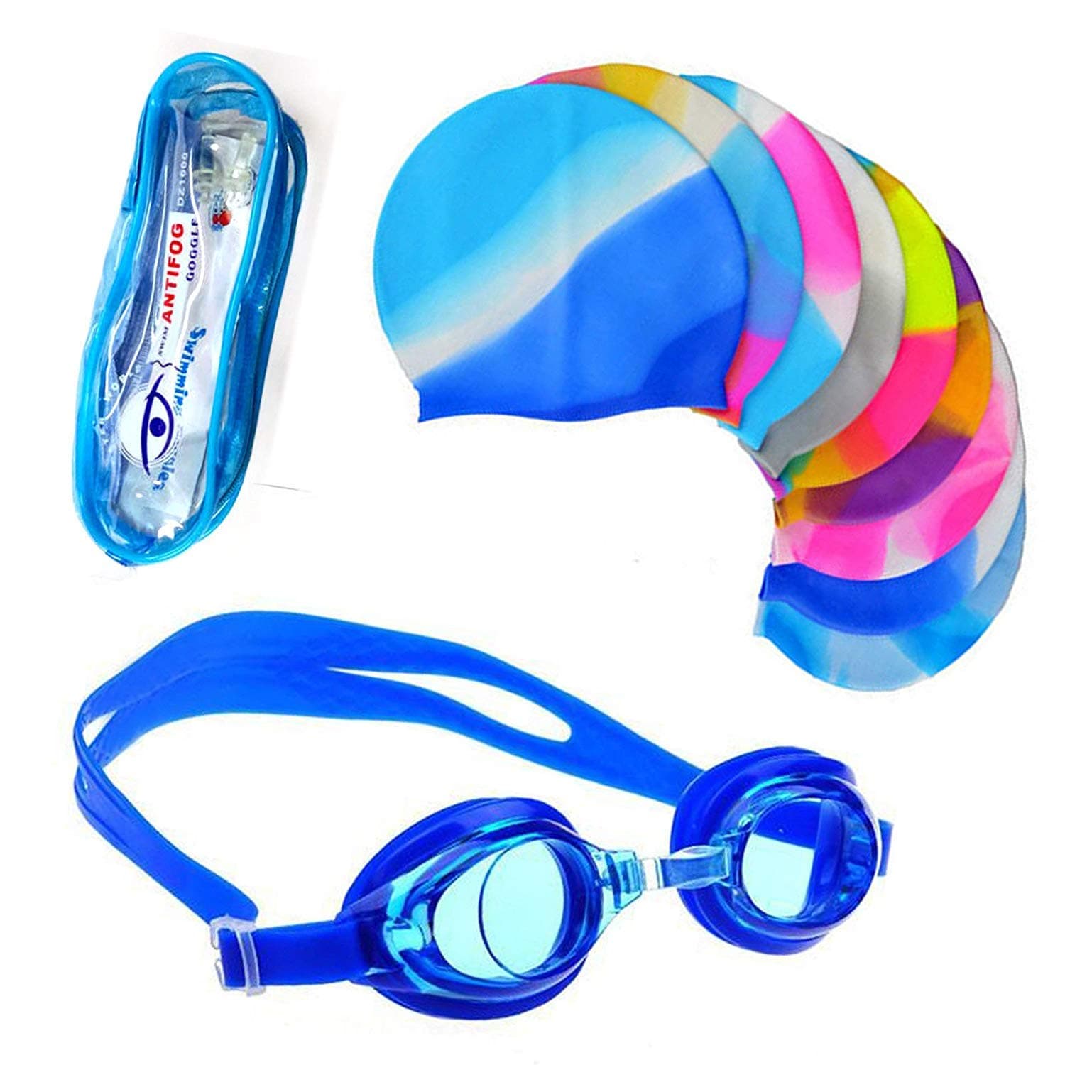 GOOSEBERRY Kid's Swimming Cap and Goggles