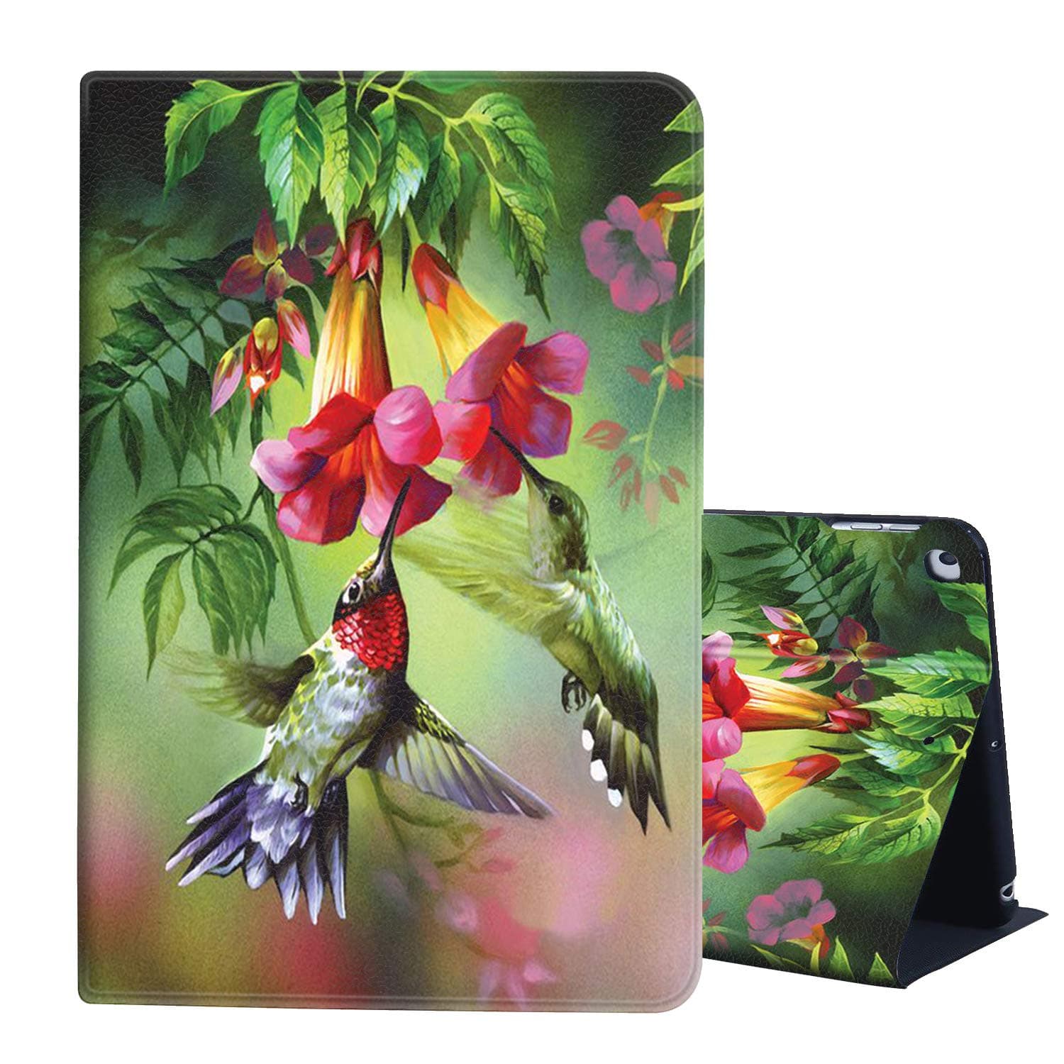 iPad 8th Gen Case 2020, iPad 10.2 Case, AIRWEE Slim Lightweight Stand Cover with Auto Wake/Sleep for Apple iPad 7th/8th Genneration 2019/2020,Bird in Flower