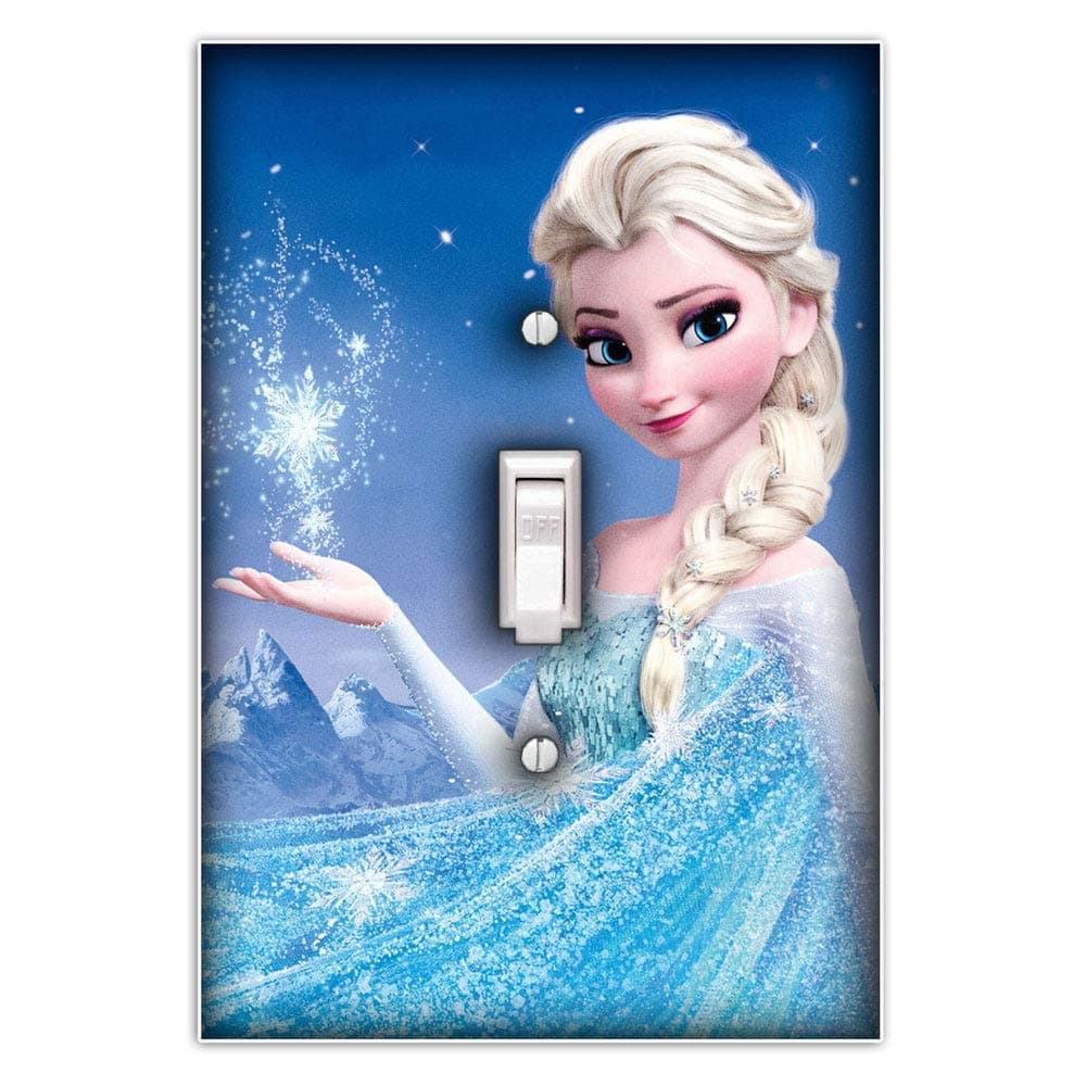 Elsa Frozen Decorative Single Toggle Light Switch Plate Cover