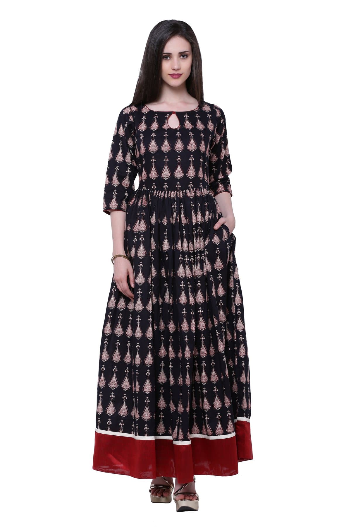 Divena Women's Cotton Anarkali Kurta