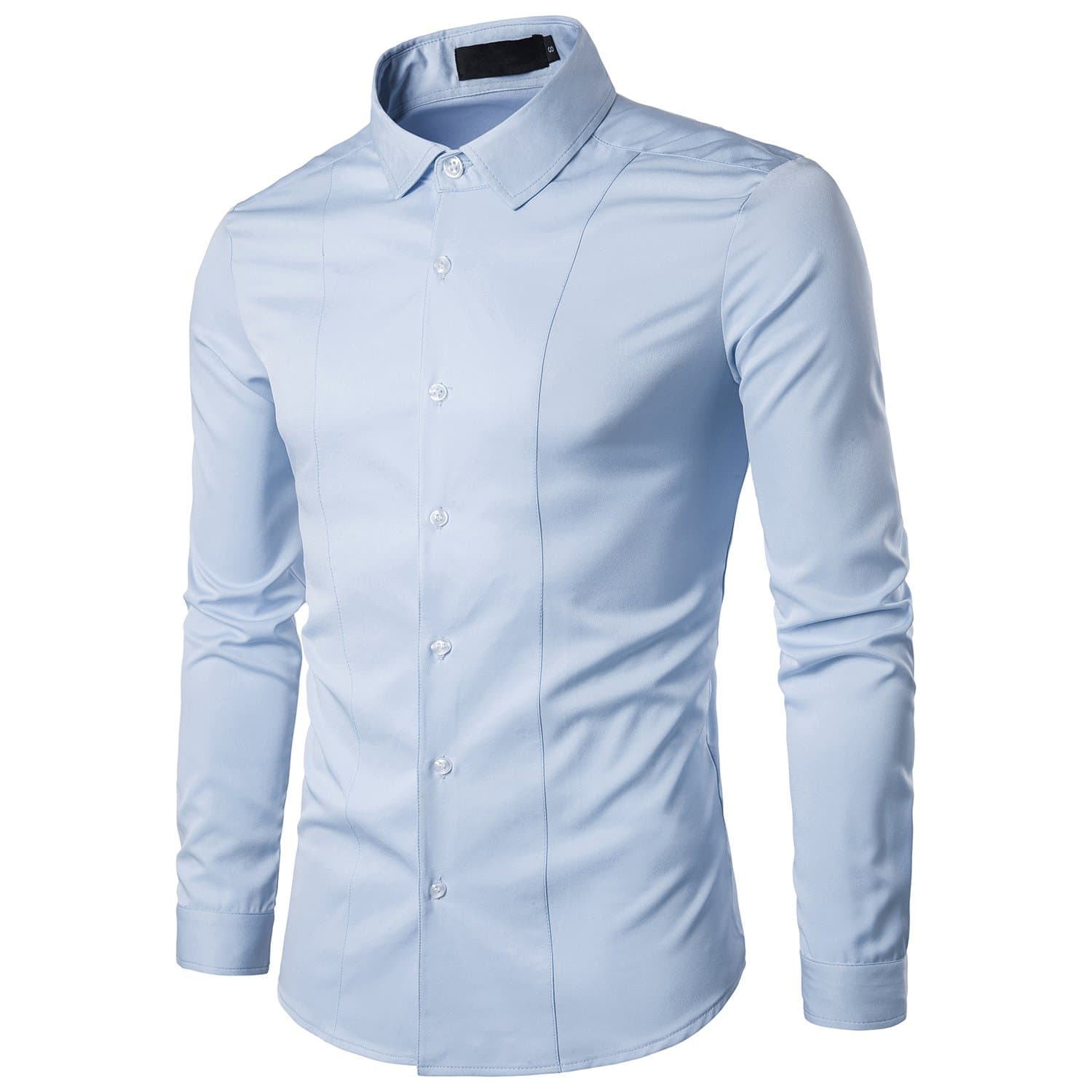 Kuson Men's Plain Classic Formal Shirt