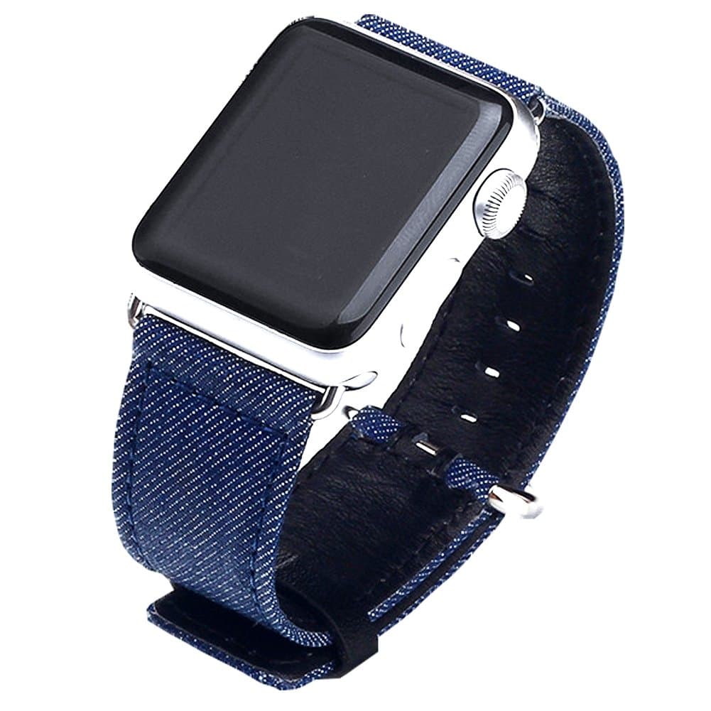 Apple Watch Series 3/2/1 38 mm 42 mm Watch Denim Replacement Armband Sport Arm Band Replacement for iWatch