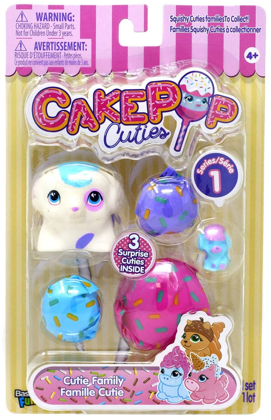Basic Fun Cakepop Cuties - Doggy Cutie Family - 3 Surprise Cuties Inside