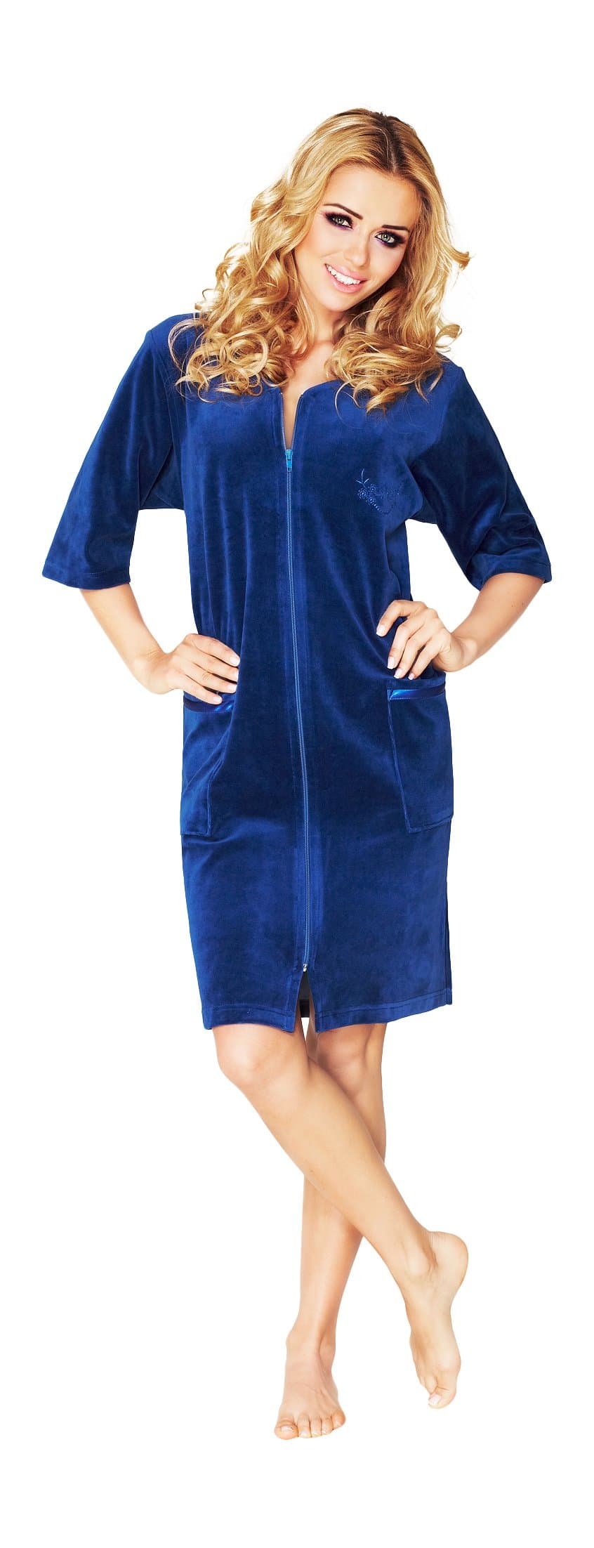 Women Velour Dressing Gown