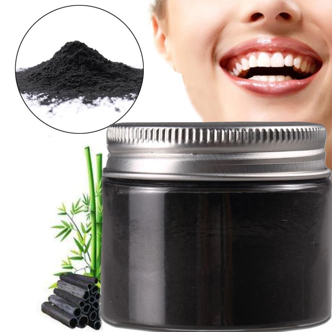 Activated Bamboo Charcoal Toothpaste Natural Teeth Whitening Powder Teeth Remove Halitosis Plaque Dentifrice 100% Natural Teeth Whitener (Black)