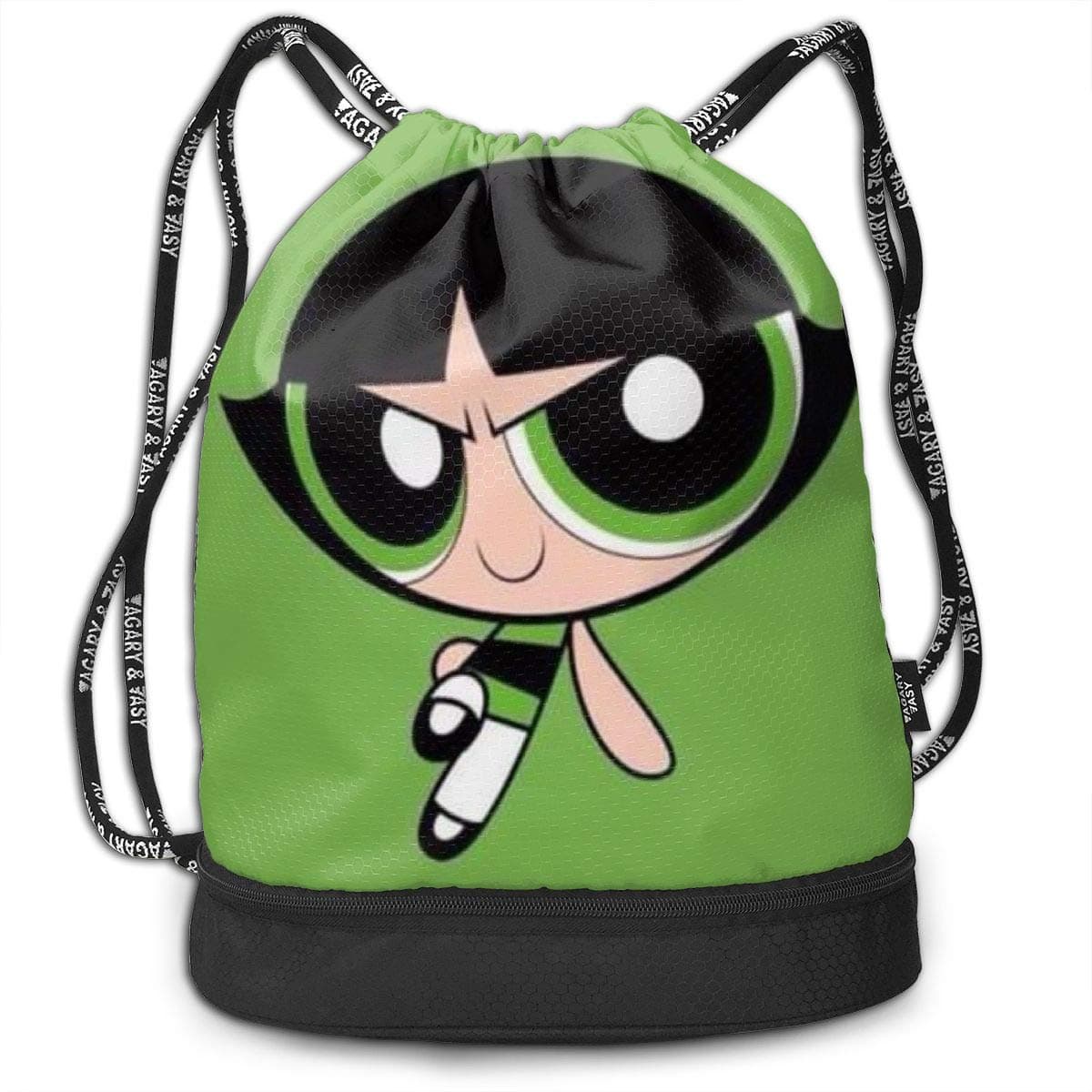 The Powerpuff Girl Flying Drawstring Bag Gym Lightweight Bundle Backpack For Men Women Kids School Gym Travel
