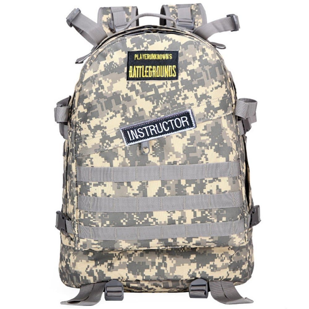 USAMYNA PUBG Level 3 Backpack Tactical Military Assault Backpack Waterproof Bag Rucksack Sport Outdoor Gear For Hunting Camping Trekking with USB Charging Winner Winner Chicken Dinner (ACU)
