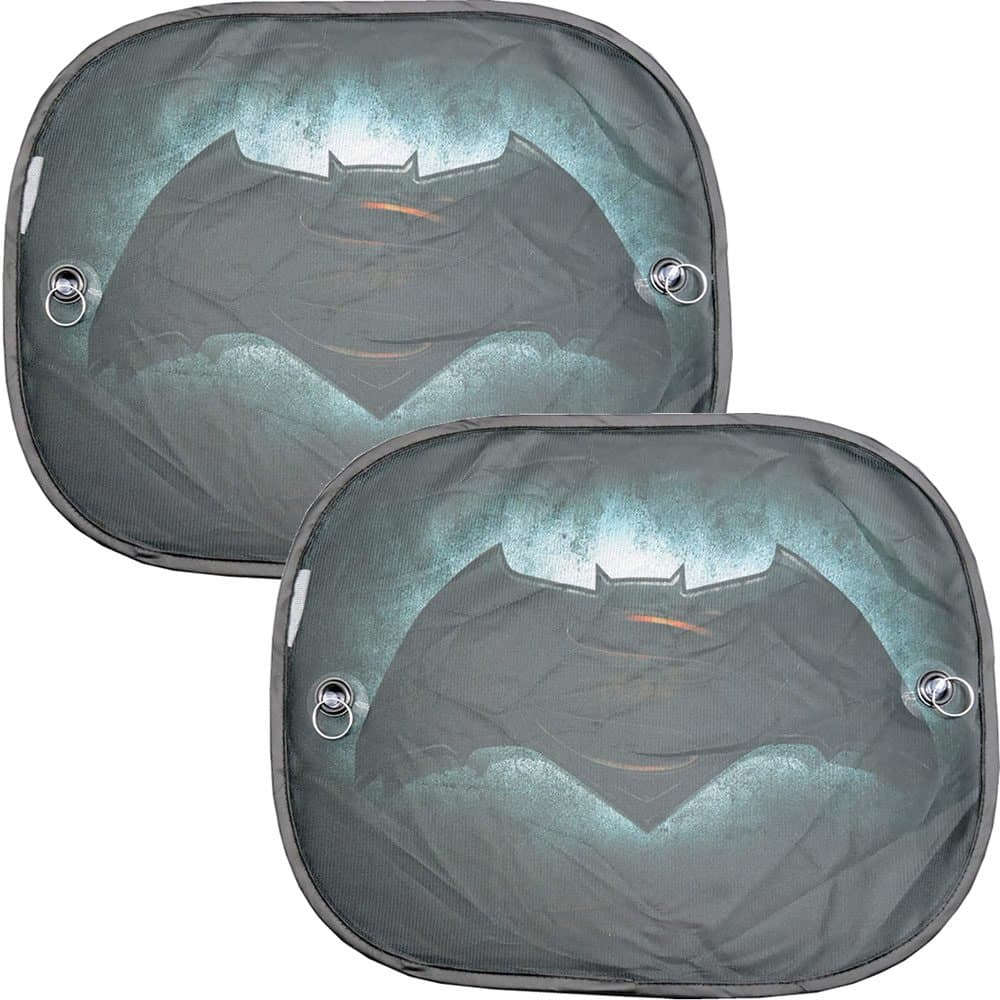 UNIQUE AUTOMOTIVE ACCESSORIES Licensed DC Comic Batman Superman Sunshade Windshield Side Passenger (3738)