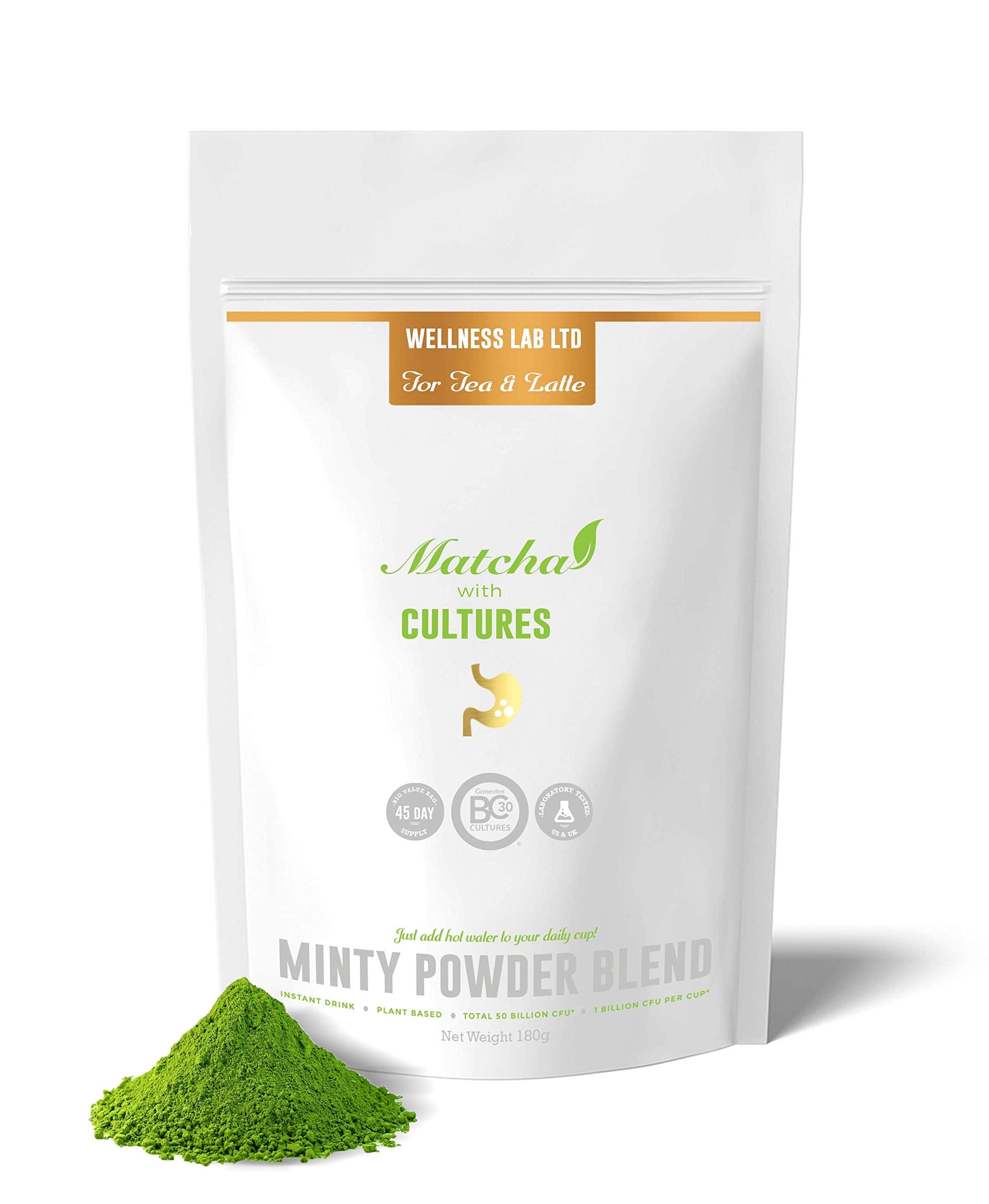 Minty Matcha Latte with added cultures (Minty Matcha, 180g)