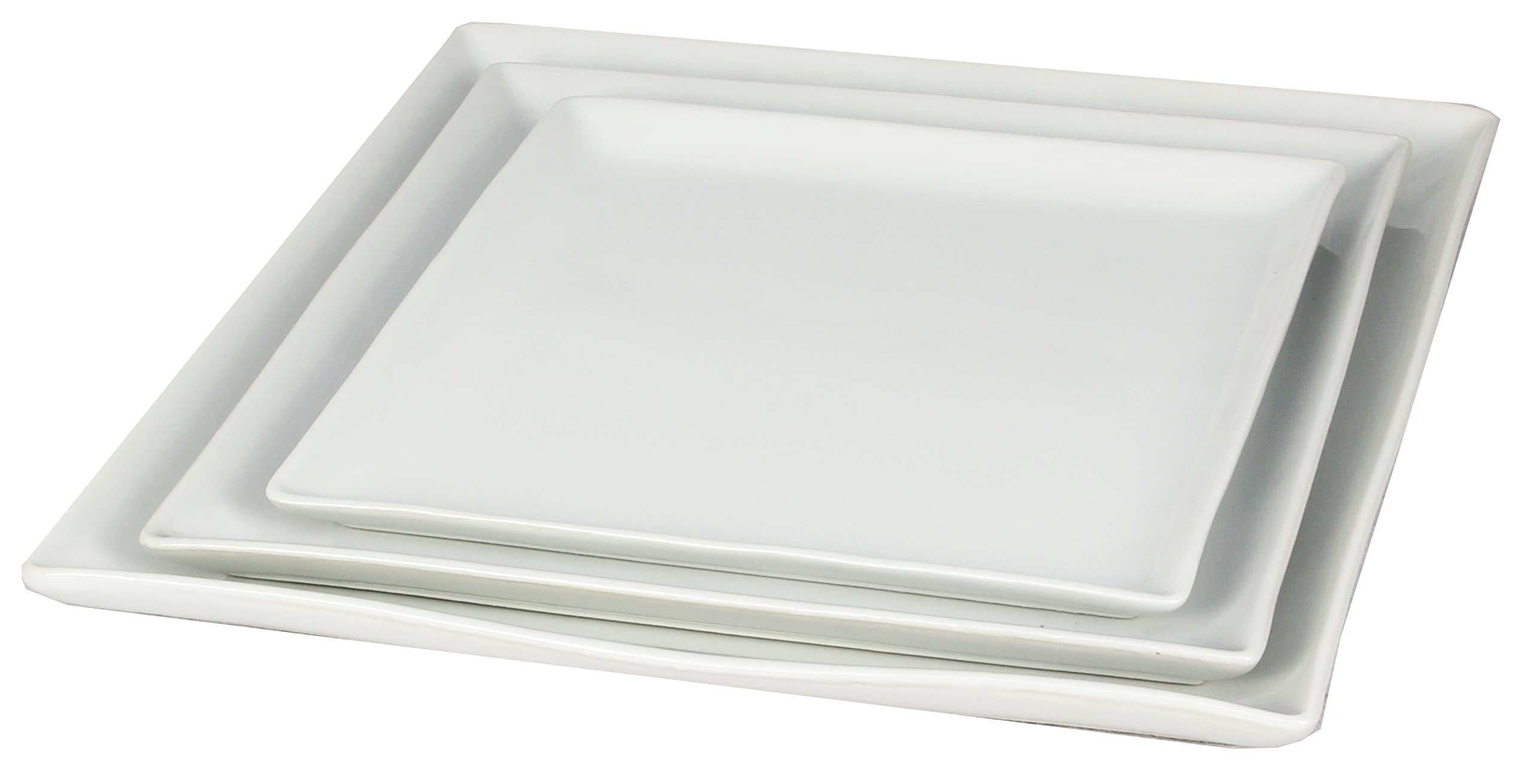 Borella Casalinghi 23970 Framework Plate, Ceramic, White