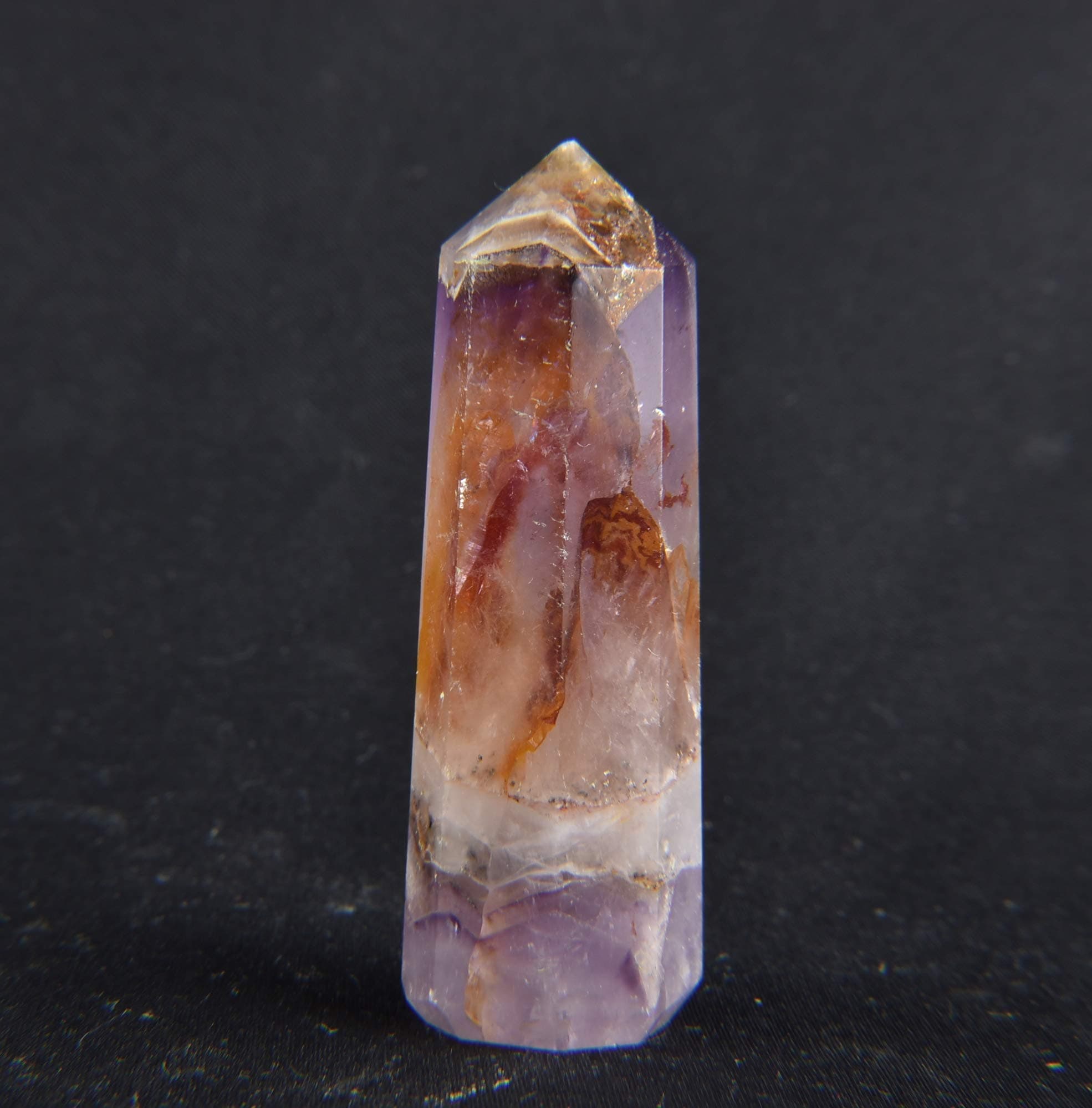 Super Seven 7 Melody Stone Chevron eight Sided pocket Obelisk 160 Cts 1550