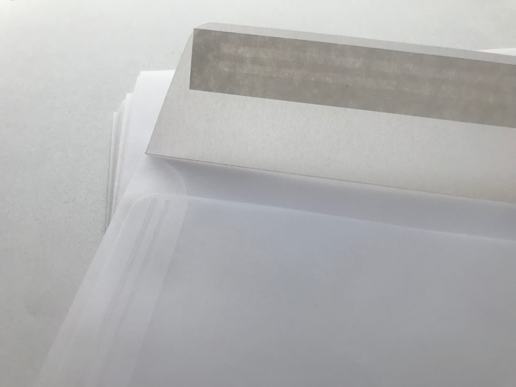 500 Transparent Envelopes C5 229 x 162 mm, with Adhesive Strip 90 g/m²