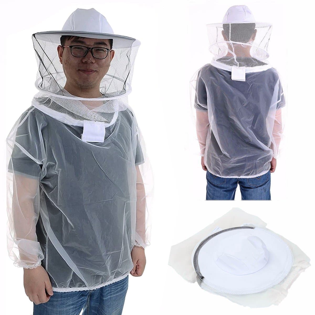 GORCHEN Beekeeping Suit Breathable Ventilated Beekeeper Protection Jacket Shirt Fencing Veil Lightweight Anti Hot and Humidity
