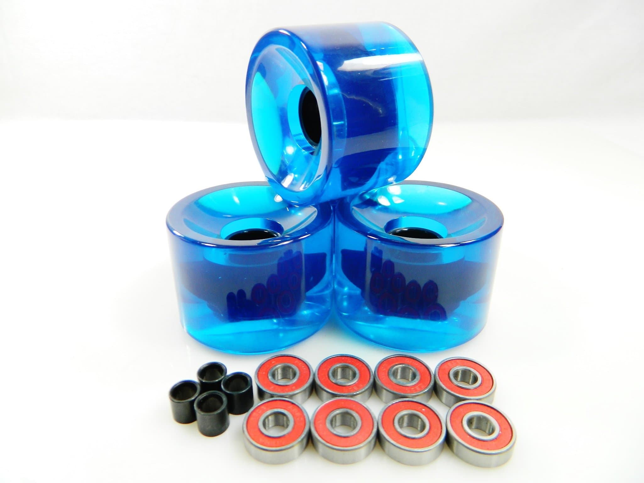 70mm Longboard Skateboard Wheels + ABEC 7 Bearings Spacers