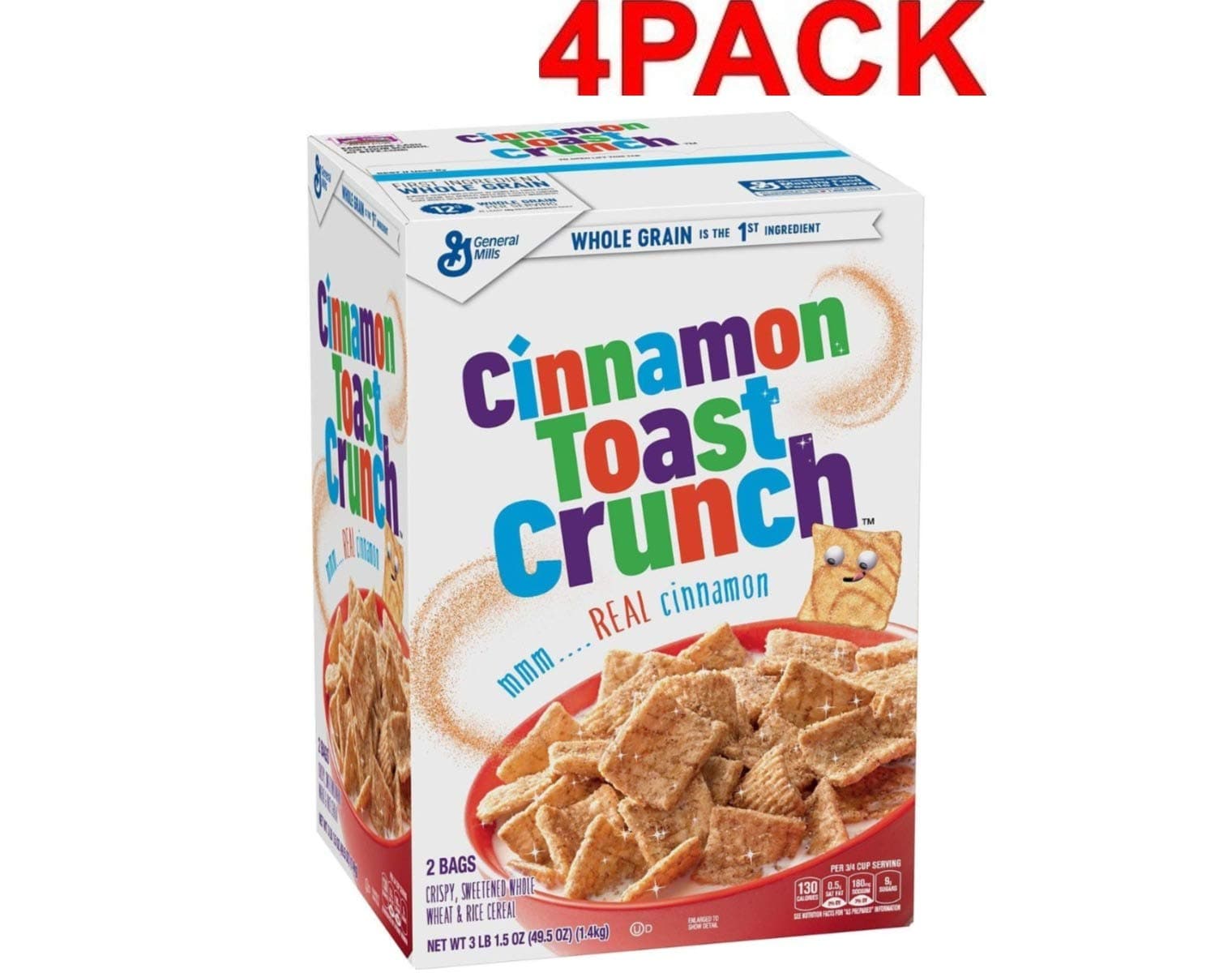 Cinnamon Toast Crunch Cereal (4 Pack 49.5 oz)