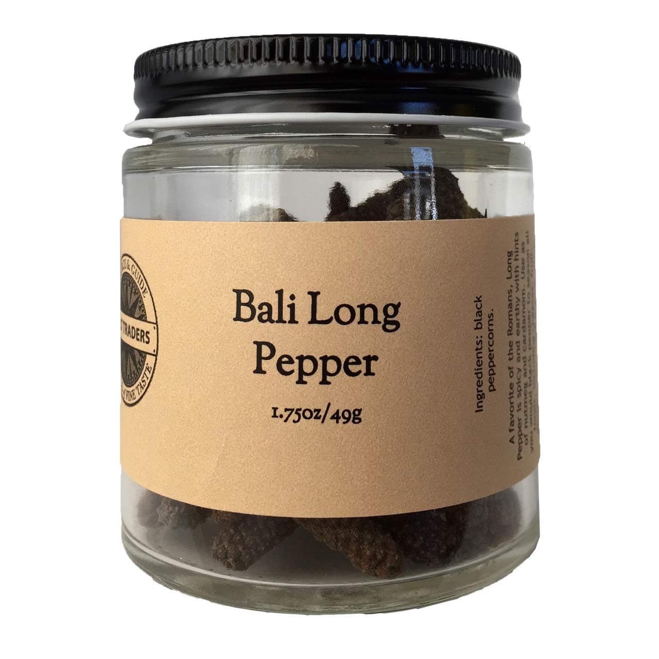 SALT TRADERS Long Pepper from Bali - 1.75 oz Jar