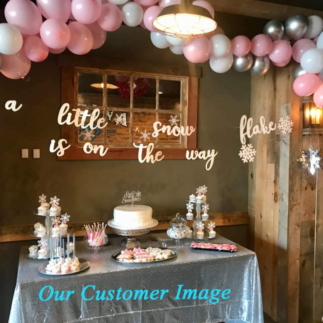 Pink and Silver Balloon Arch Kit - 119pcs