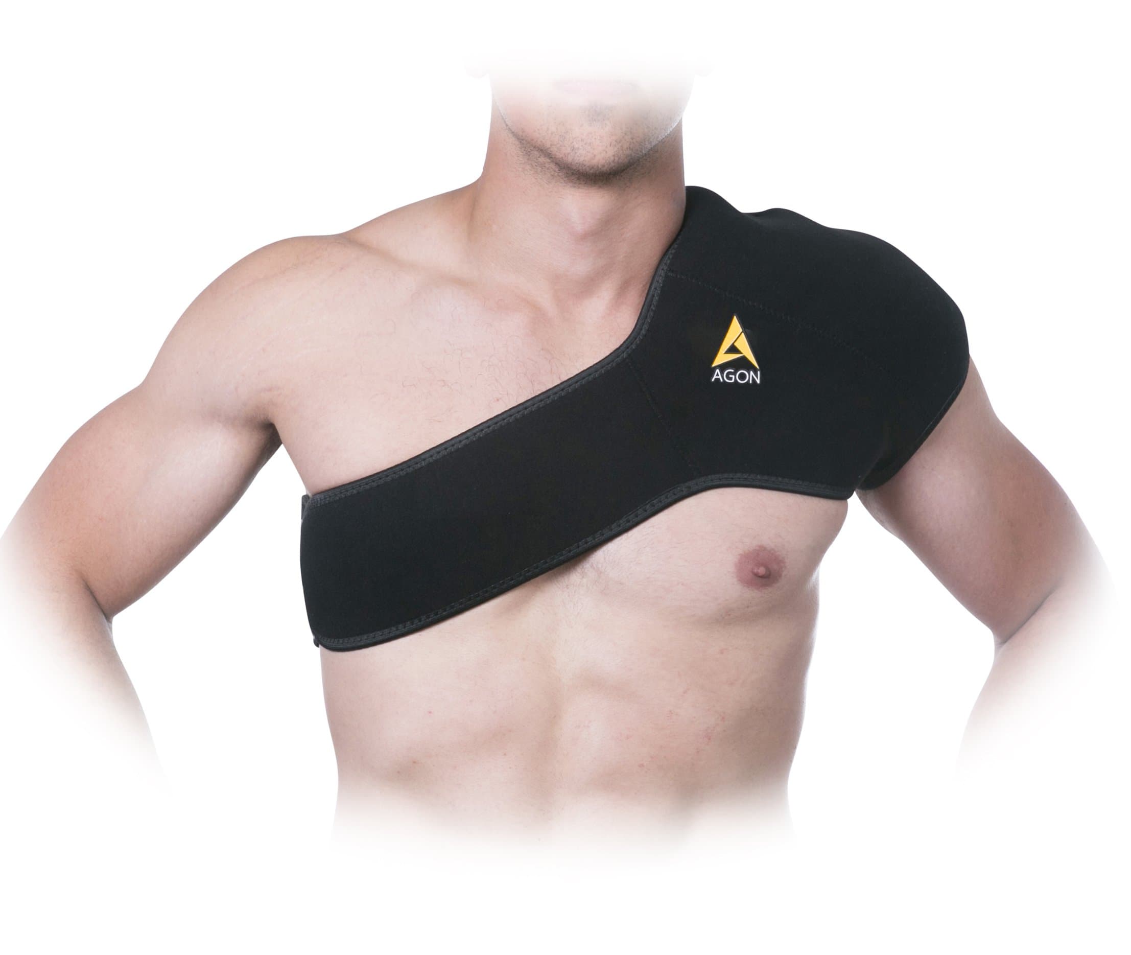 Agon® Shoulder Wrap Gel Ice Hot/Cold Pack for Shoulder Injury Pain Relief Therapy, Rotator Cuff, Rheumatoid Arthritis Treatment, Osteoarthritis, Bursitis, Tendinitis, AC Joint, Sports Injuries