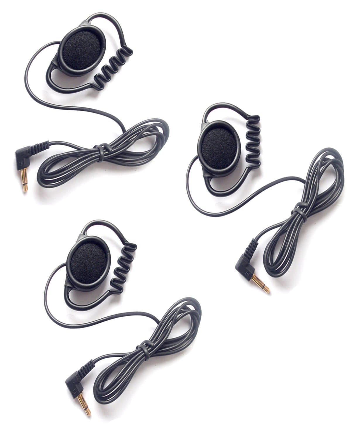 SmithOutlet Single Ear Headphone Mono Ear Hook 3 Pack