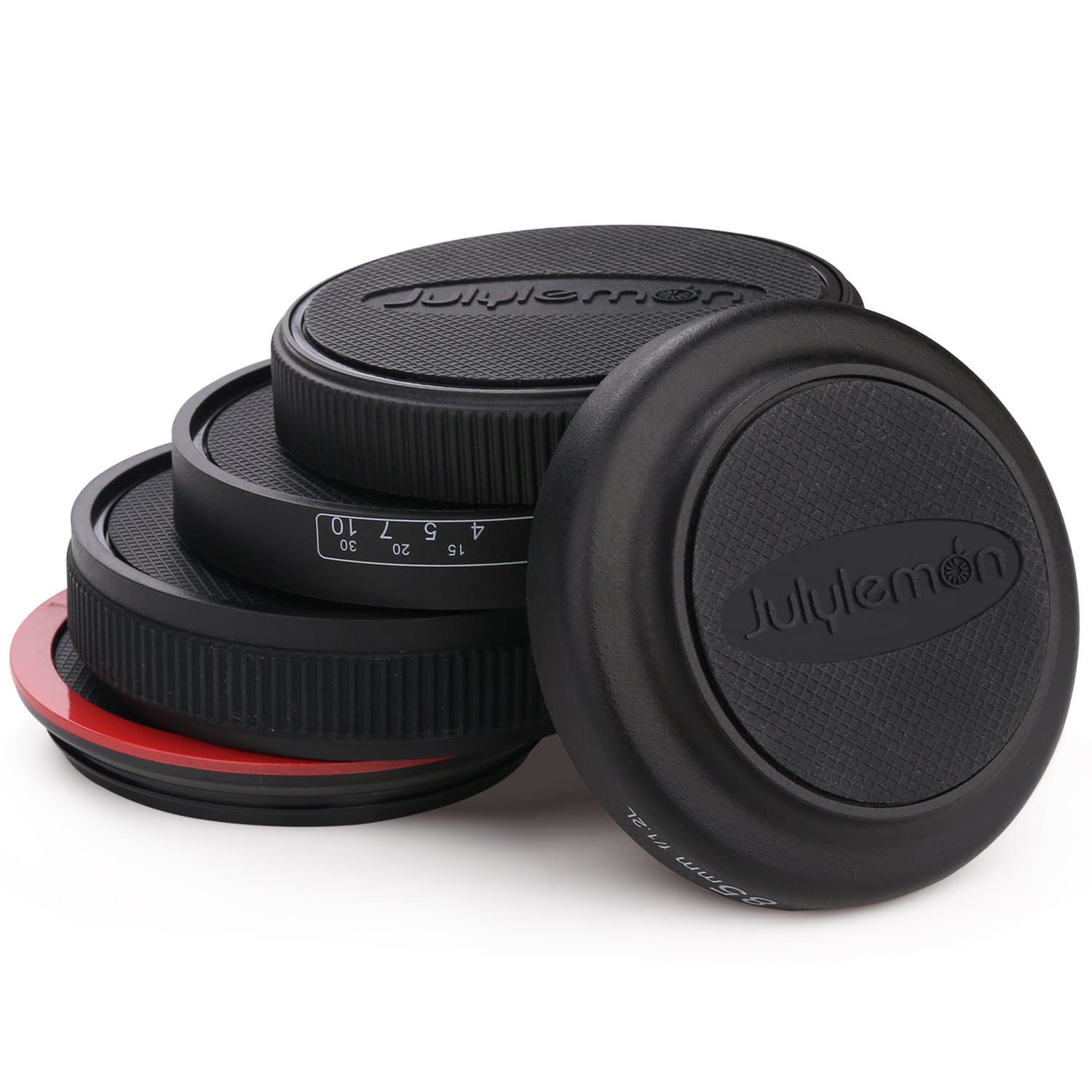 Drink Coasters Cup Mat Silicone Set of 5 Unique Design Camera Lens Shape