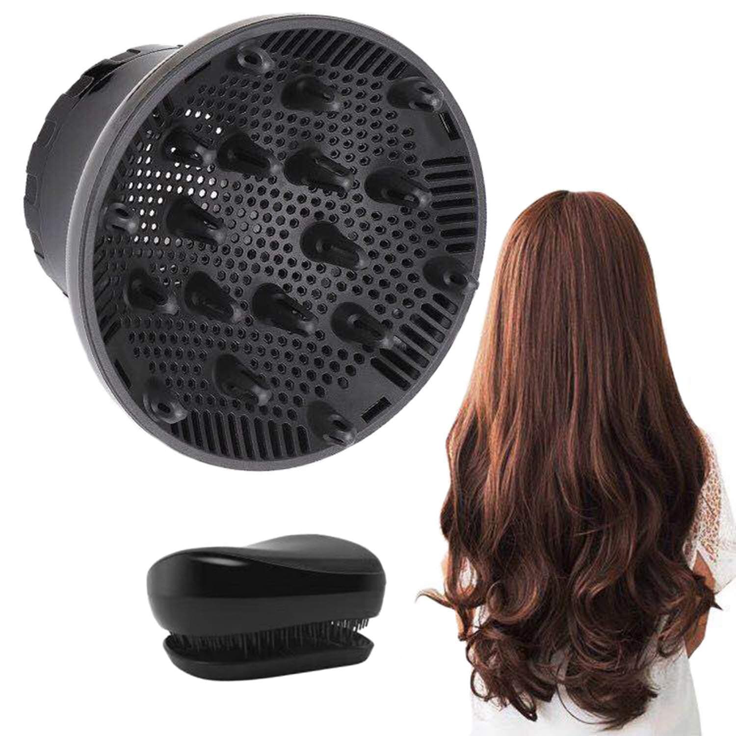 Hair Diffuser, Universal Hair Diffuser Hair Dryer Attachment Suitable for 1.4-inch to 2.6-inch for Dryer Nozzle, Professional Blow Dryer Diffuser Attachment for Fine Thick Curly Frizzy and Wavy Hair