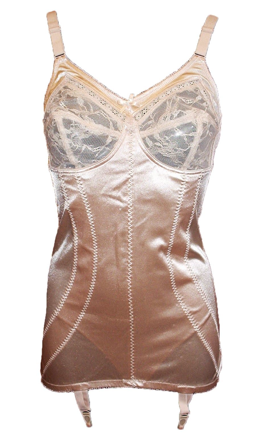 MagiSculpt / Silhouette Medium Control Full Body Open Corselette with Suspender Straps