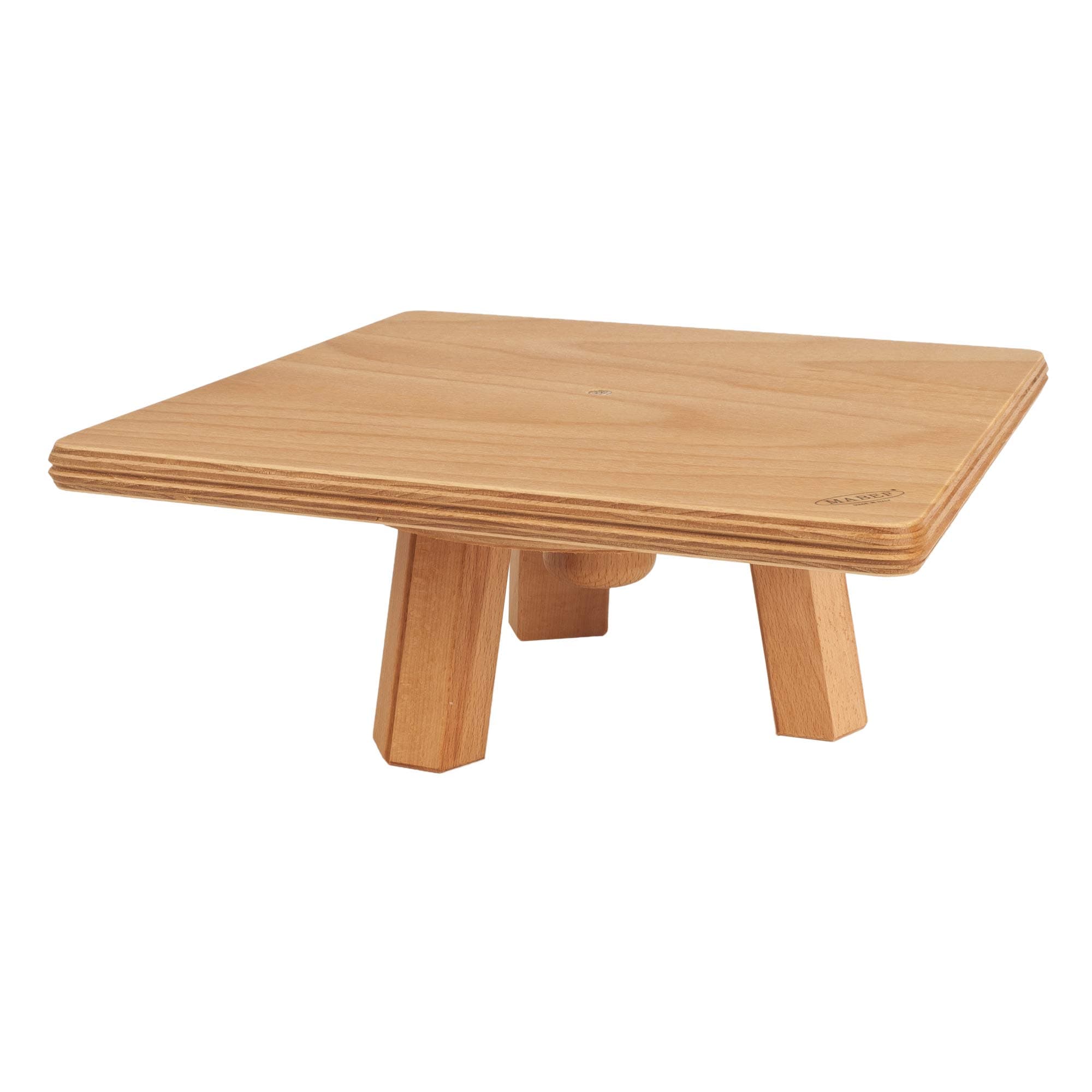 MabefSculpture Table Trestle, Beechwood Brass, Natural