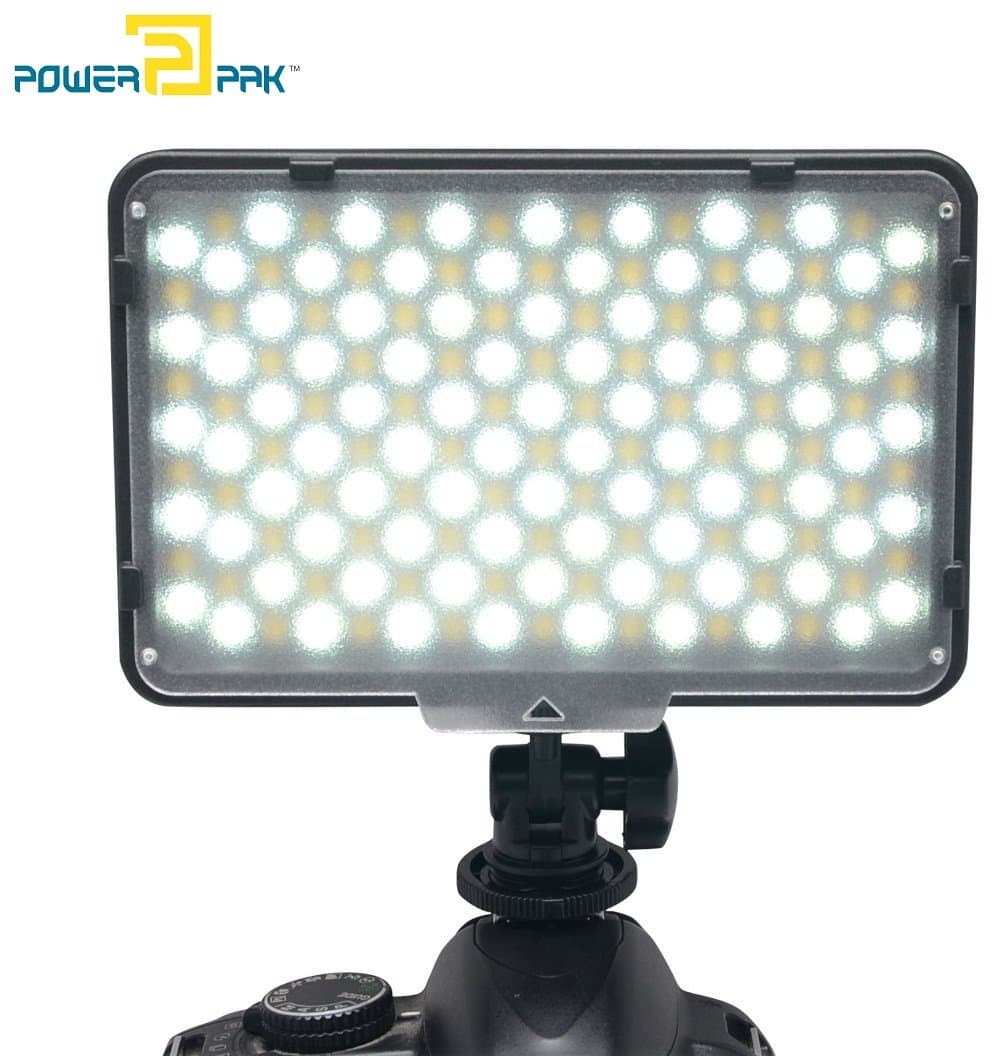 Powerpak LED-168 B Dual Color LED Dimmable Digital Camera/Camcorder Video Panel Light for Canon/Nikon/Pentax/Panasonic/Sony/Samsung/Olympus/DSLR Cameras…