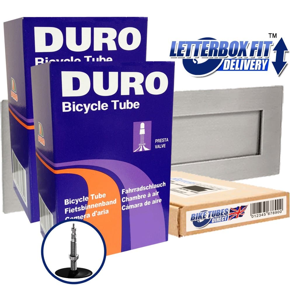 2 x DURO Inner Tubes - 26" x 1.75 to 1.95/2.125 - Mountain Bike Tube - (Presta Valve) FREE 1ST CLASS P&P