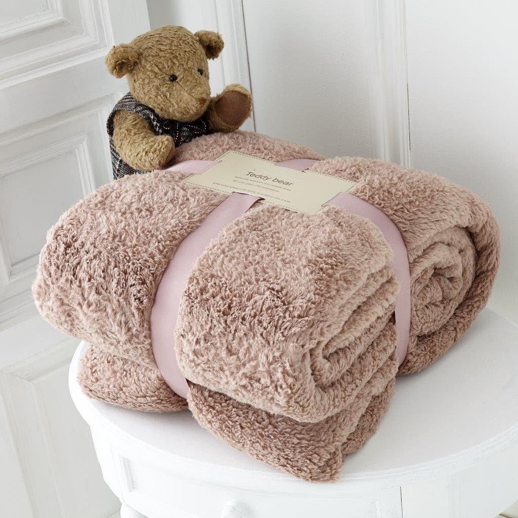 Mink Teddy Fleece Throw Blanket Sofa Bed Soft Large 200 x 240cm