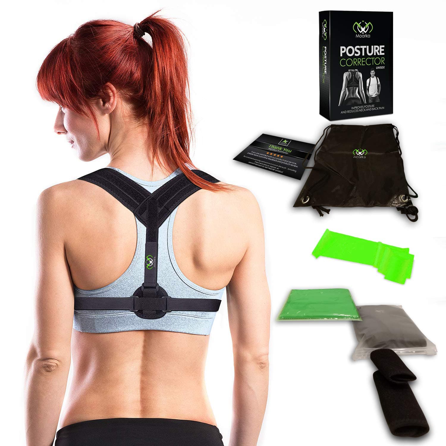 Posture Corrector for Men & Women - Upper Back Brace - Comfortable & Adjustable Back Straightener to Correct Hunching & Slouching - Pain Relief from Neck, Back & Shoulder Provide Clavicle Support