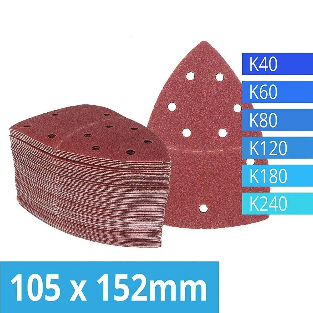 ZCZSDXB sandpaper-Pack of 120 Hook and Loop Sanding Sheets 105 x 152 mm Grit 20 Each of 40/60/80/120/180/240 Sandpaper for Multi Sander