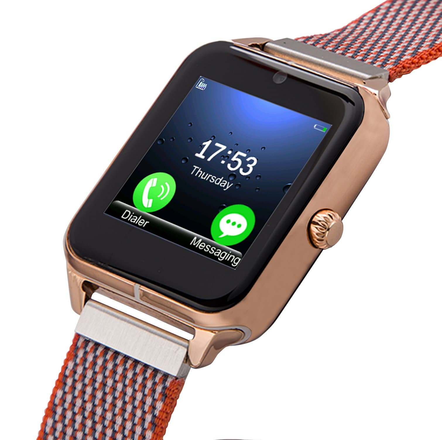 Smartwatch, Collasaro Sweatproof Smart Watch Phone with Camera and SIM Card Slot, Smart Watch for Android Samsung LG Sony HTC Smartphones