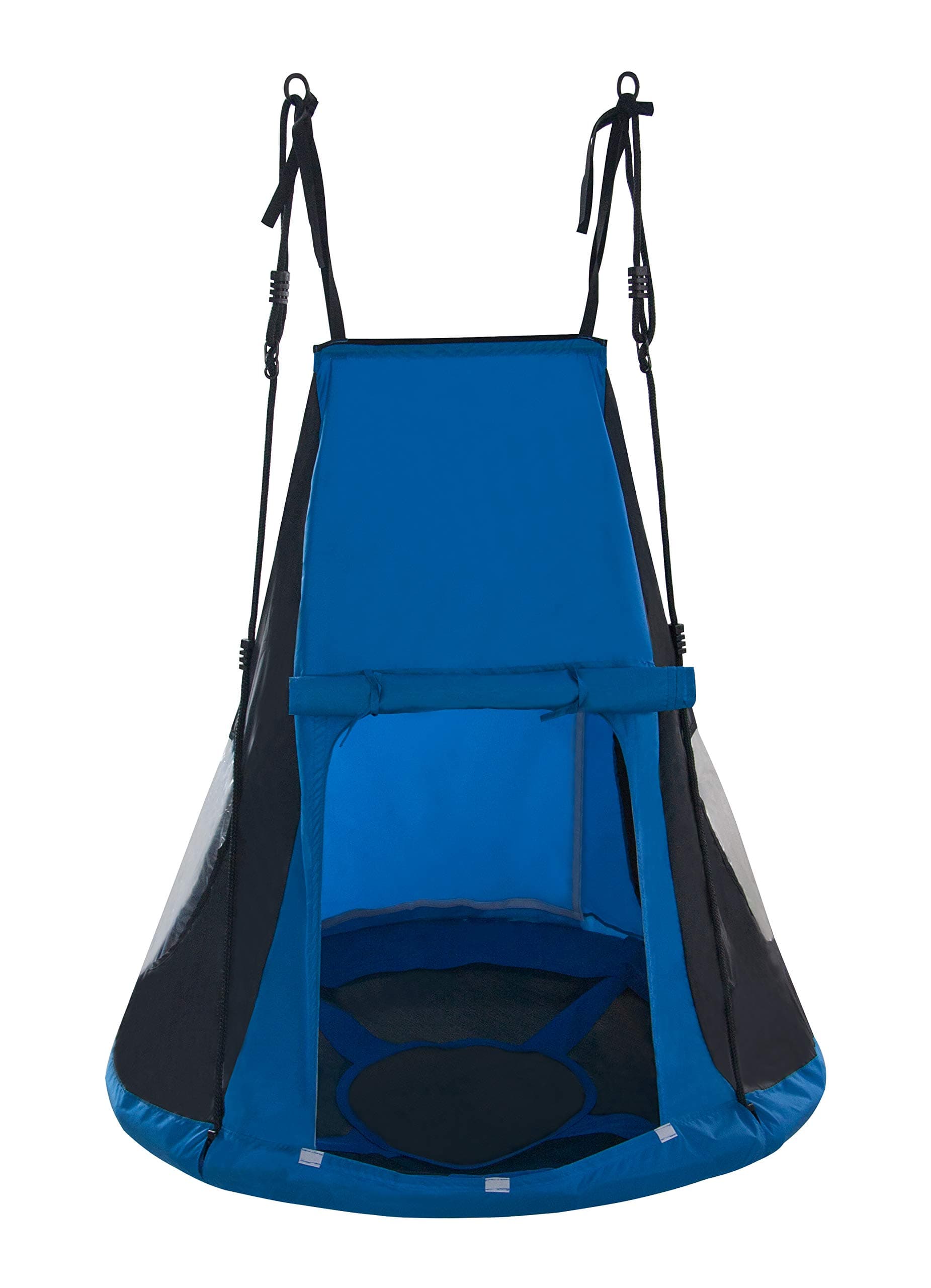 Cozy Corner Comfort Swing Relaxing Occupational Therapy Platform Swing Blue Tent SENSORY UNIVERSITY Replacement of HABA PIRATOS and Chilly Swings (Blue)