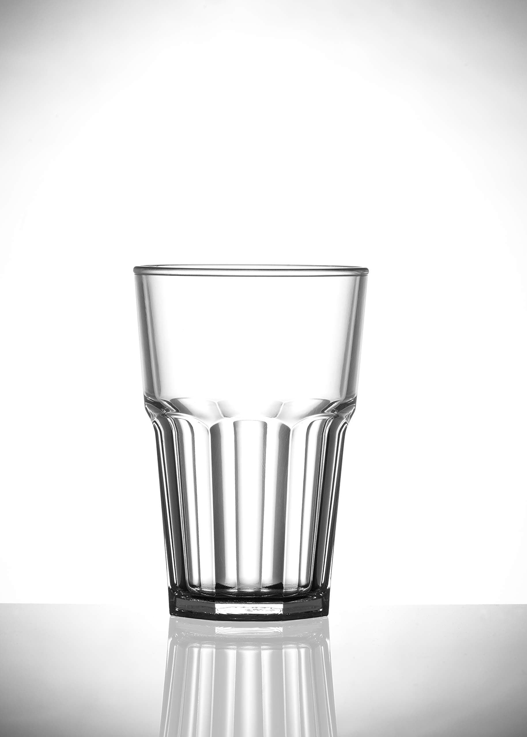 Set of 6 Unbreakable Reusable Polycarbonate Plastic Octagon shaped 14 OZ Tumblers. (400ml/ 14oz to rim Height 12.9cm, Max Diameter 8.8cm) Realistic Alternative to Glass-Made in UK-