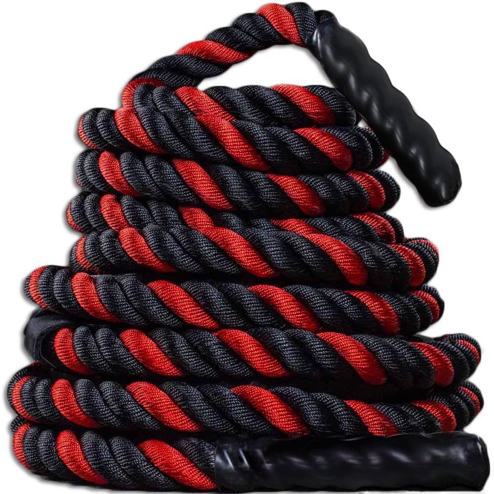 Comie Battle Ropes/Pure Poly Dacron 1.5" and 2" Diameter Battle Rope for Strength and Conditioning Workouts, 30ft Options