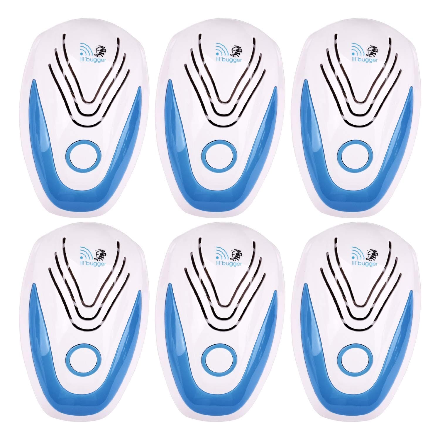 Upgraded Ultrasonic Pest Repeller By Lil-Bugger | Plug-In Electronic Insect Repellent | Indoor Bug & Vermin Control Device | Child & Pet Safe | Deters Mosquitoes, Roaches, Flies, Spiders & More