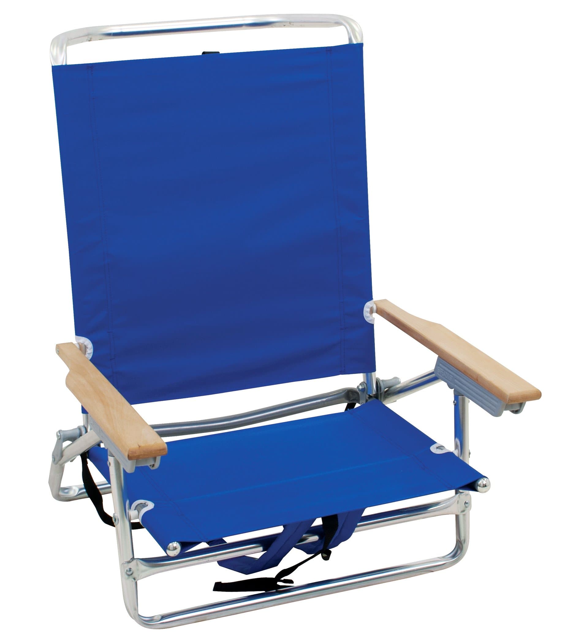 Beach Chair, Aluminum, Blue, 8 lbs