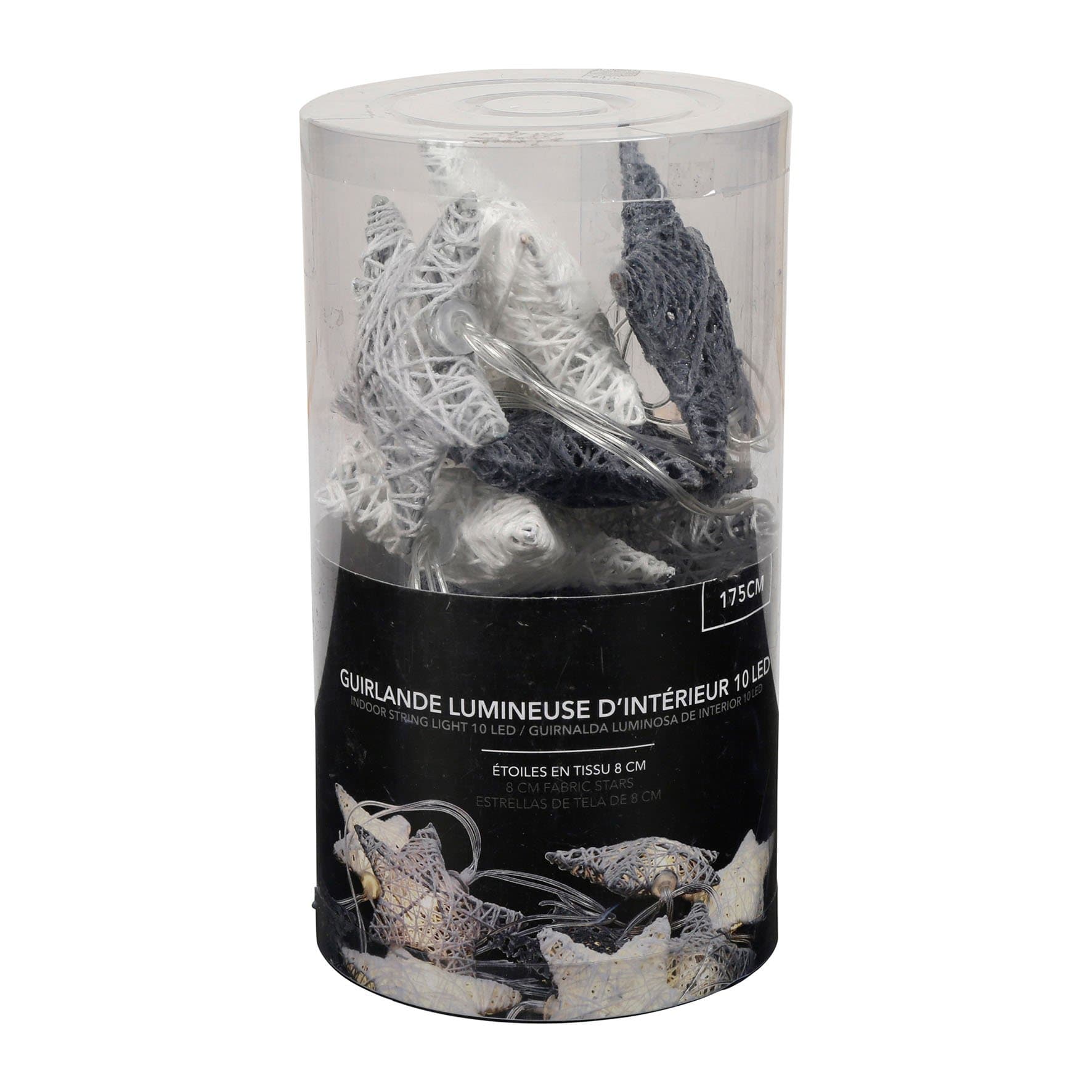 Sema 99501 String Lights Electric TRIQUE Etoiles Texture/Cotton White