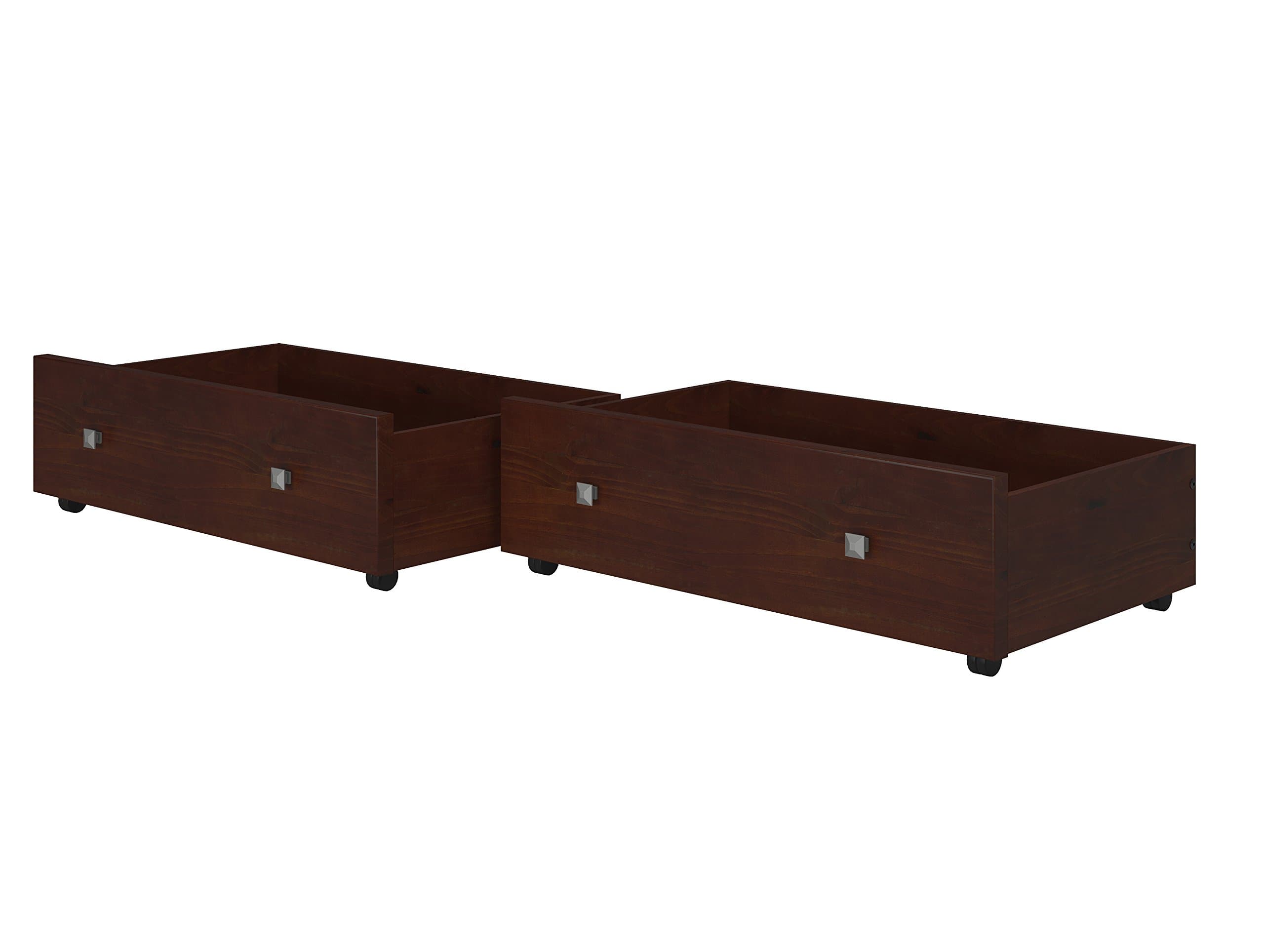 Donco Kids 505-CP Dual Under Bed Drawer, One Size, Dark Cappuccino