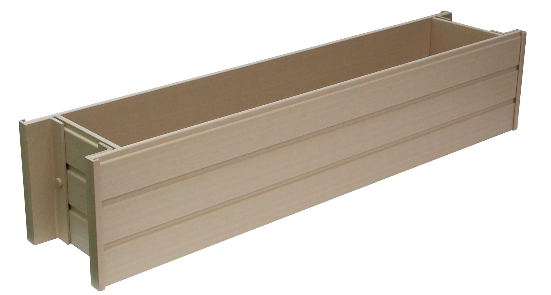 New Age Garden ecoFLEX 30" Wide Rectangular Flower or Herb Window Box