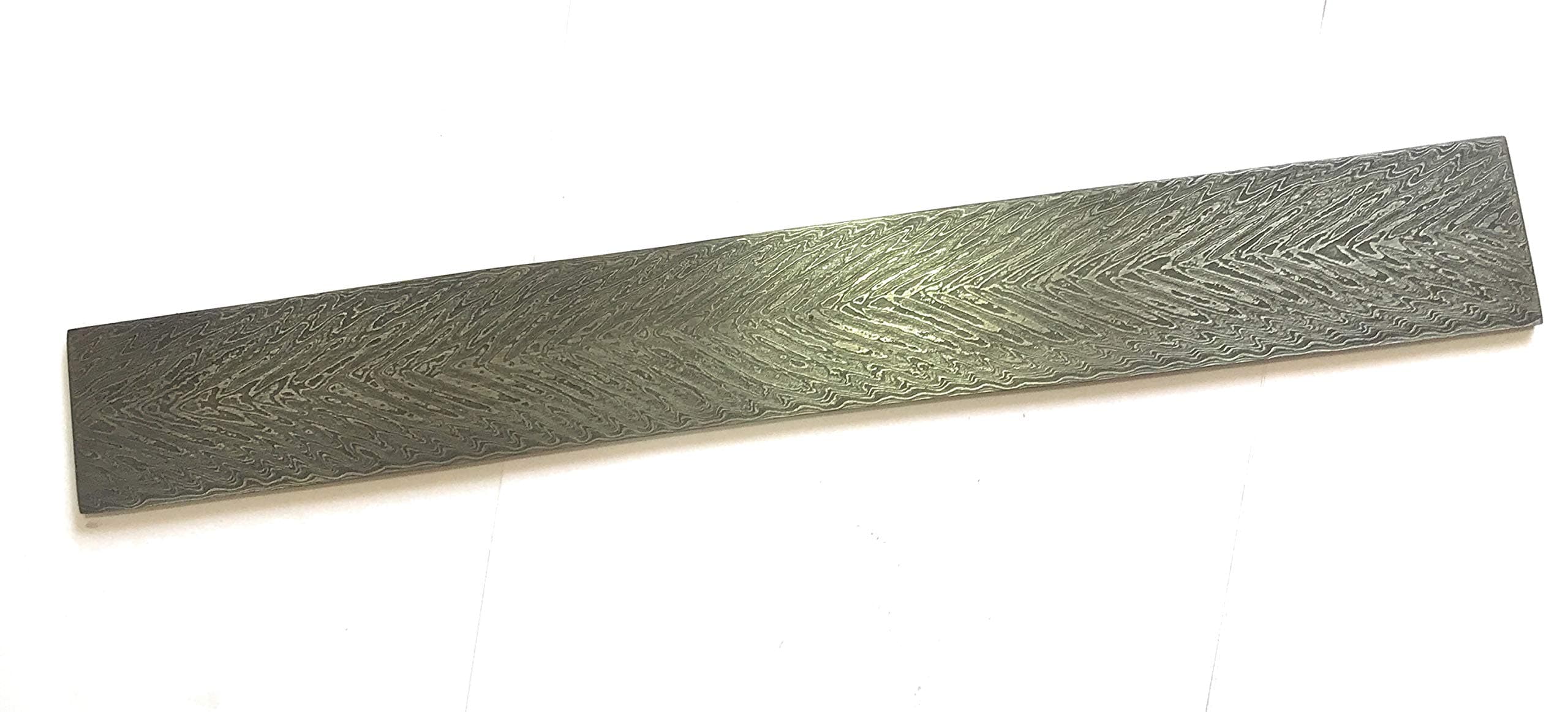 14 inch-4 mm Thick Custom Made Damascus Billet Bar for Knife Making Purpose