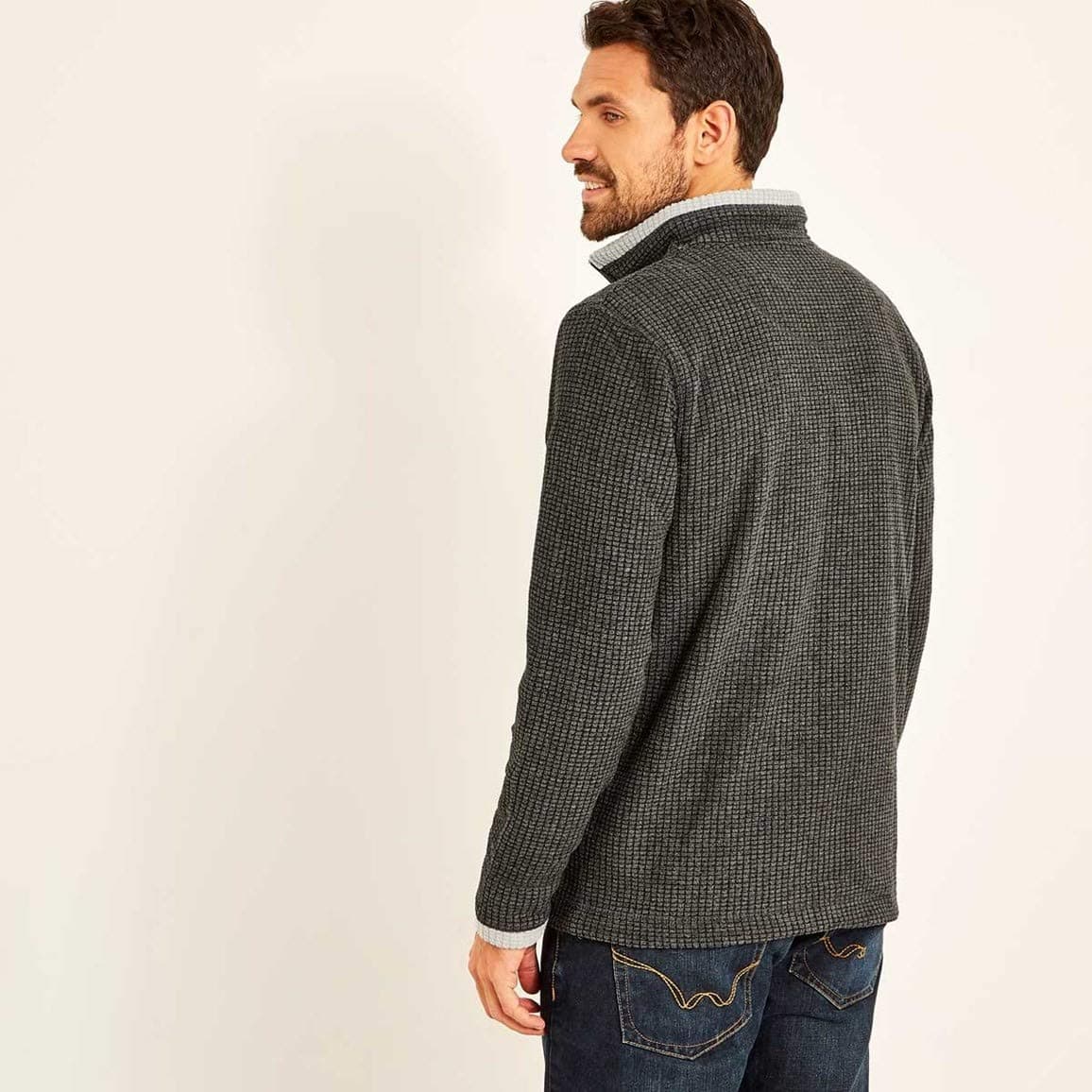 Weird Fish Ferdy 1/4 Zip Grid Fleece