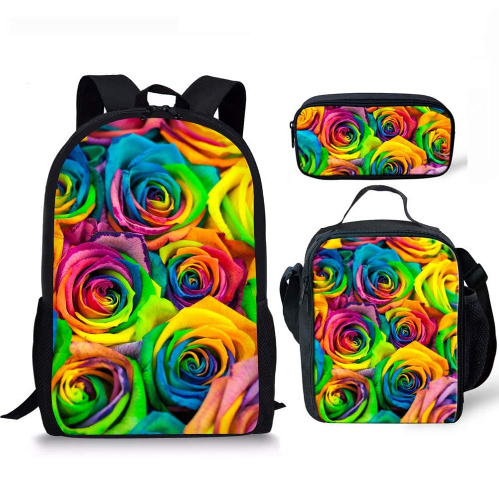 Babrukda Backpack/Lunch Bag/Pencil Case 3 Pieces Bag Sets Kids Animal Packs