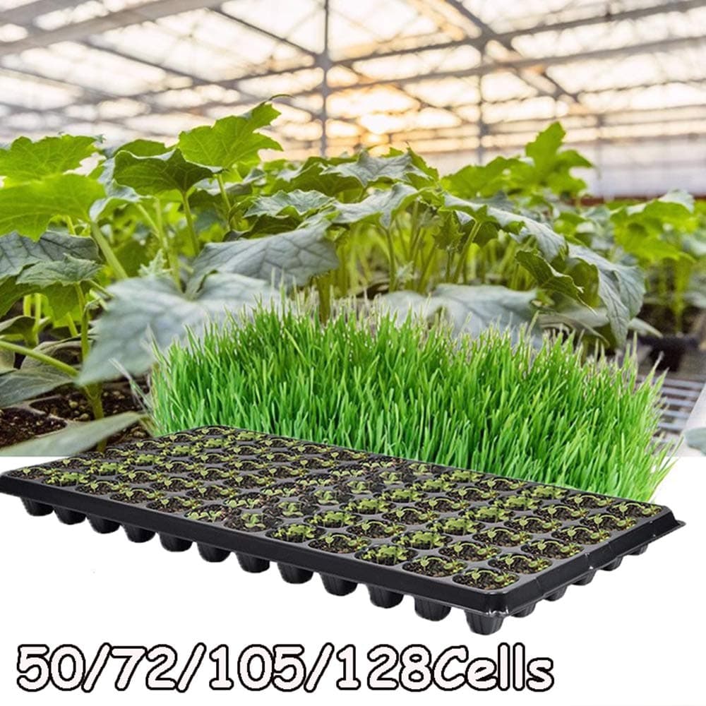 1PC Seedling Starter Trays,Cells Seedling Starter Tray Extra Strength Seed Germination Plant Flower Pots Nursery Grow Box Propagation for Garden,128Holes