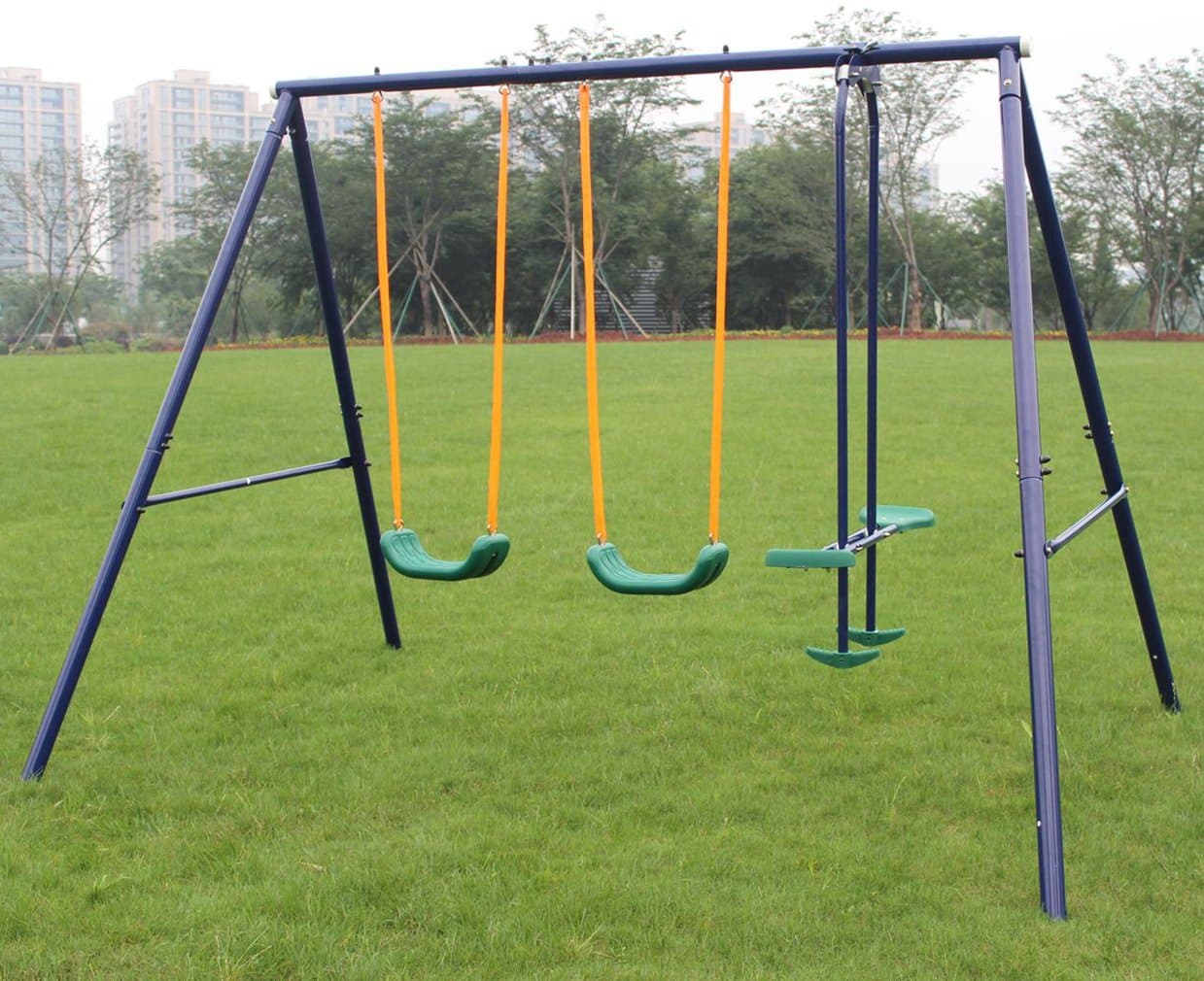 KLB Sport A-Frame Metal Swing Set