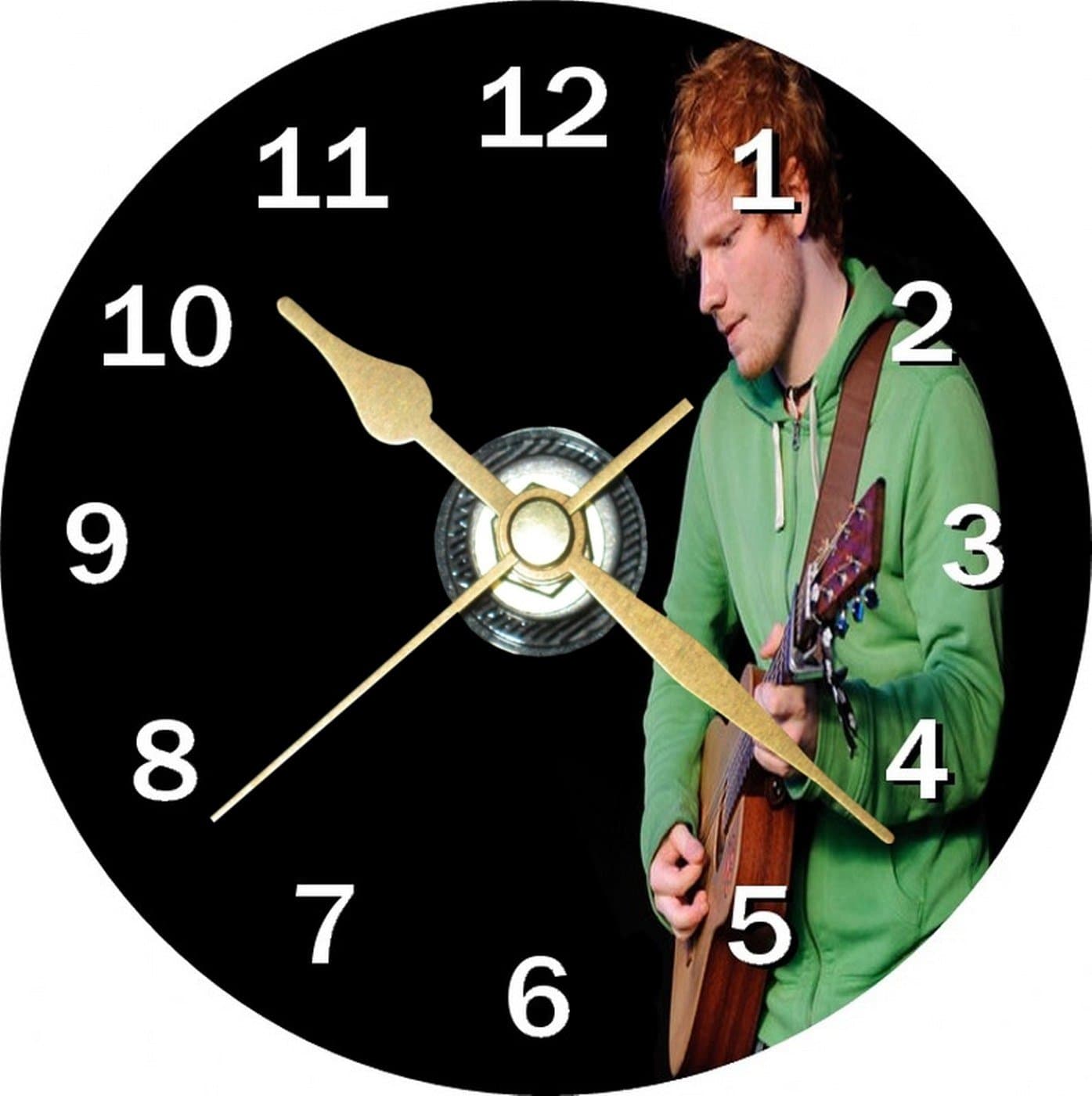 Ed Sheeran Novelty 12cm Cd Clock + Free Desktop Stand
